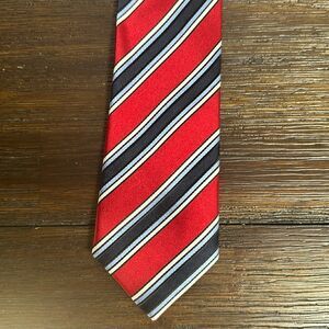 Saks Red/White/Blue Silk Tie